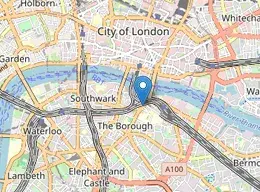 An example of a map displaying analytics of where poster QR code scans have occurred.